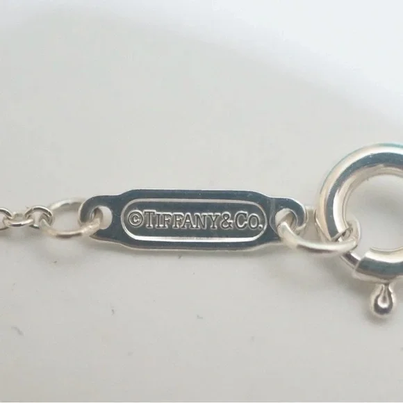 Tiffany & Co. 💯% Auth Return Mini Lock Heart Necklace w/Pouch ✨925 Sterling✨EUC - Picture 4 of 4